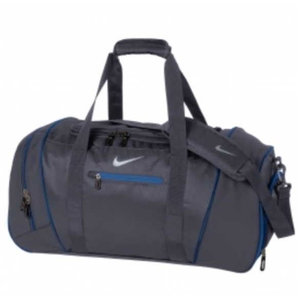 Nike Gym/Golf Duffel Bag 45 L Dark Grey/Military Blue - Picture 1 of 14